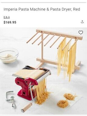 Red Imperia Pasta Machine, Drying Rack - ONLY AT WILLIAMS SONOMA